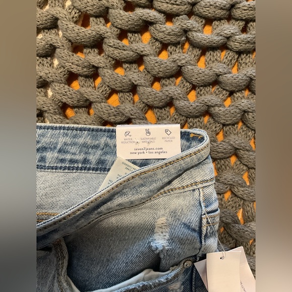 Women's Light Blue Distressed Jeans - Picture 6 of 16